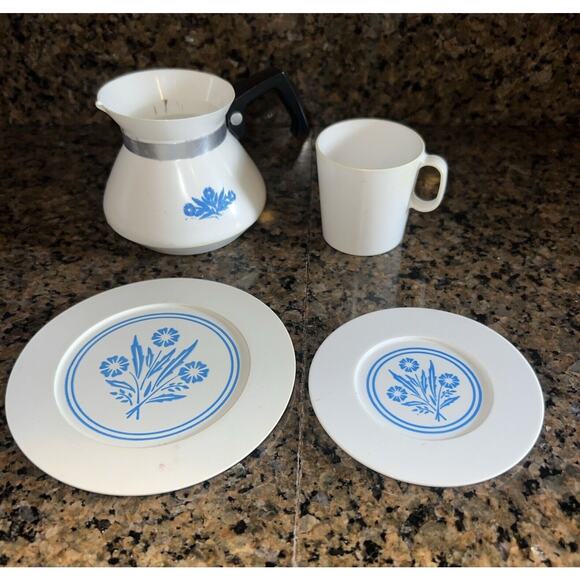 Vintage Toy Play Kitchen Tea Sets Toaster Cookware Tin And Plastic Mixed Set - Picture 2 of 4